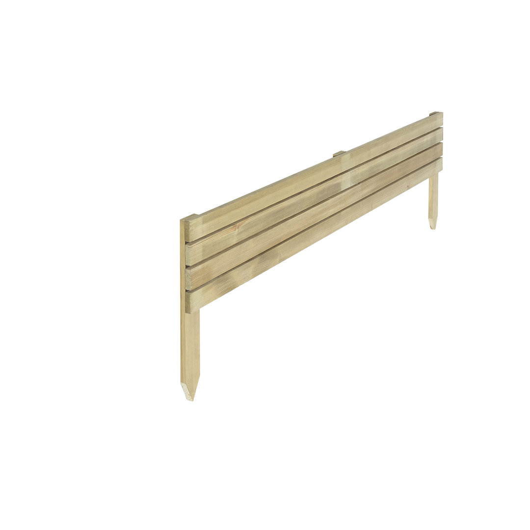 Rowlinson Ledbury Slat Edging Natural 8" 2 Pack
